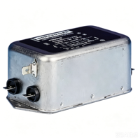 FN2070-12-06 Filtre de ligne électrique, usage général, 250 VAC, 12 A, monophasé, 2 étapes, montage sur châssis