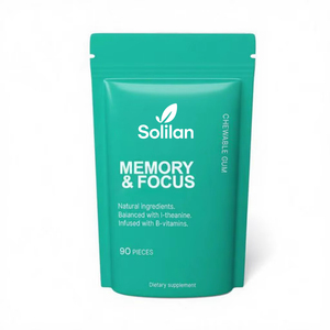 Tabletas Masticables de L-Teanina con Vitamina L de Solilan OEM, Suplementos Cerebrales de L-Teanina para la Memoria y la Concentración - Product Image 3