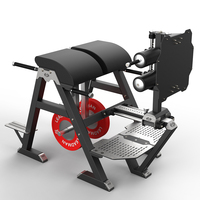 Réglable 2-en-1 Glute Ham Developer Reverse Hammer GHD Training Chair Banc romain en acier durable avec caractéristiques de sécurité