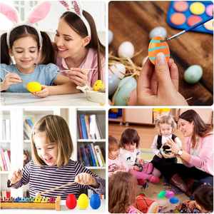 เครื่องดนตรีเคาะจังหวะรูปไข่แบบเป็นมิตรกับสิ่งแวดล้อม พิมพ์โลโก้ได้ น่ารัก เหมาะสำหรับใส่ในตะกร้าอีสเตอร์ ของเล่นเด็กก่อนวัยเรียน - Product Image 5