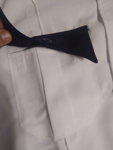 Uniforme de sécurité privé, design noir, uniforme de sécurité blanc, 100% polyester, chemise à manches courtes bicolore - Product Image 4