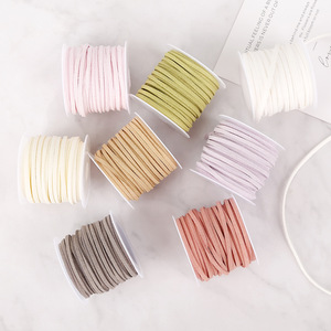 Nine-Colored Ribbon Double-Sided Suede <b>Cord</b> 3mm <b>Braided</b> DIY Jewelry Pendant Bracelet Necklace <b>Cord</b> Polyester Material - Product Image 2
