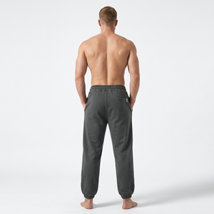 Custom <b>Elastic</b> <b>Waist</b> Casual Heavyweight High-Waisted Oversized Pleated Front Knitted Eco-Friendly Windproof <b>Men</b> <b>Trousers</b> - Product Image 4