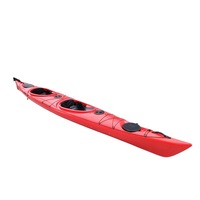 Kayak gonflable de 4 m avec coque en HDPE et pagaie pour la pêche et le canoë