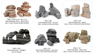 Pierres multicouches rouges colorées de roche de conception d'<span class=keywords><strong>aquarium</strong></span> pour des poissons d'<span class=keywords><strong>aquarium</strong></span> - Product Image 6