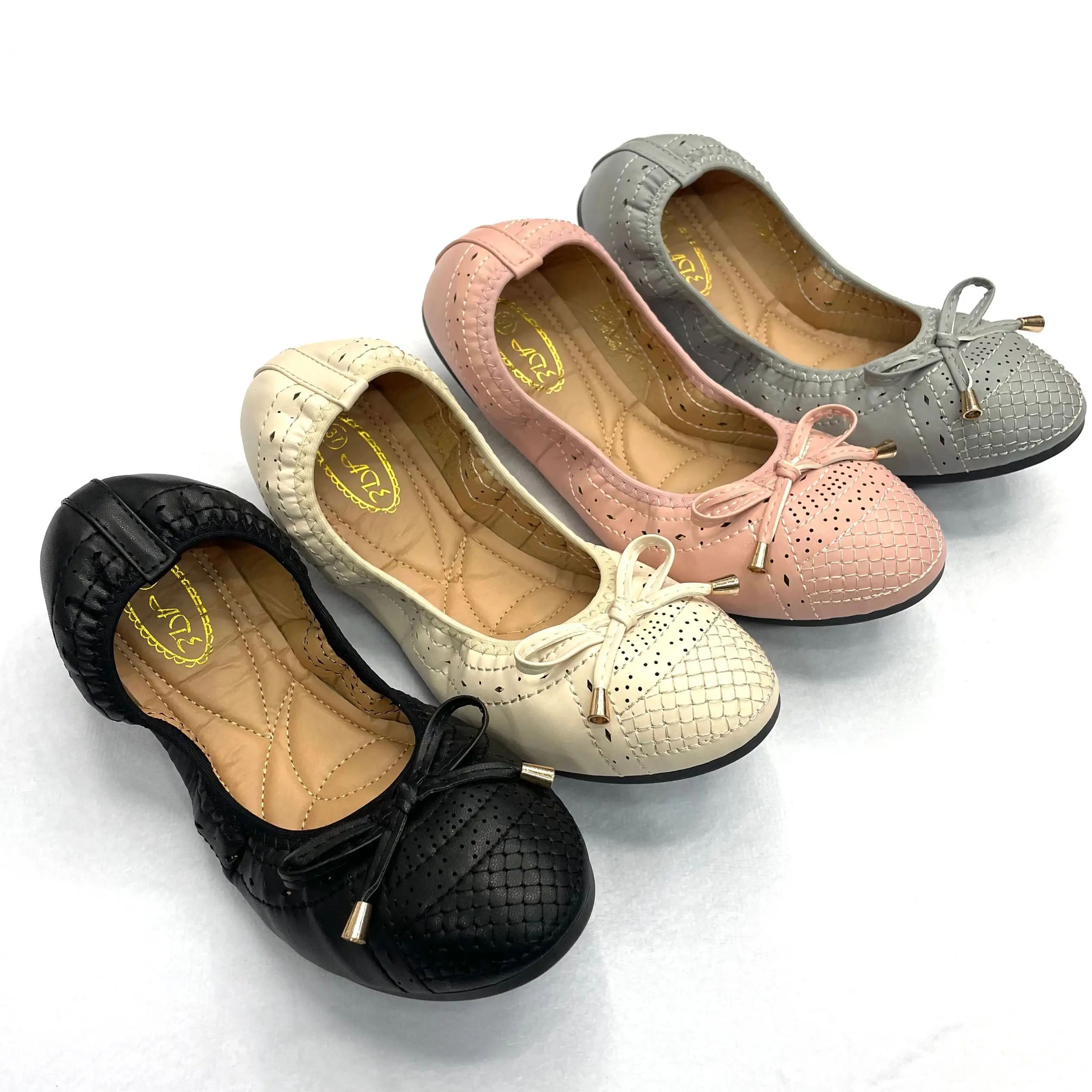 Lace hollow Baotou women's flat retro literary cotton linen breathable hole shallow egg roll shoes
