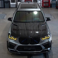 Cubierta de Motor Estilo LD de Fibra de Carbono para BMW X5 X6 G05 G06 X5M X6M 2021 2022
