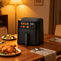 Appareils électroménagers de cuisine personnalisés, friteuse à air électrique, antiadhésive et facile à nettoyer, four à air certifié CE ETL GS