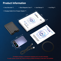 Enregistreur vocal AI Note Taker, format carte bancaire, 152 langues, écran couleur, grande autonomie, vente en gros, OEM, personnalisation du logo