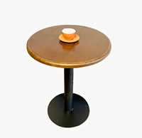 Table d'appoint demi-ronde au design moderne et simple avec base en métal pour restaurant, café, snack-bar, table à manger, ensemble de chaises, meubles d'hôtel