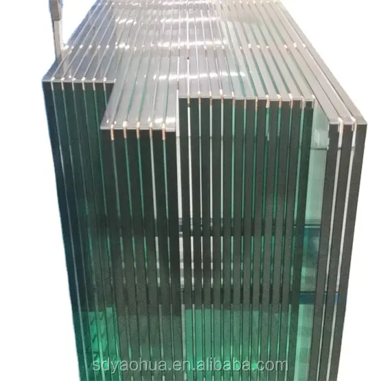 6mm משרד מחיצת זכוכית קיר זכוכית משוריינת חלבי לבן קריסטל למינציה מזג זכוכית