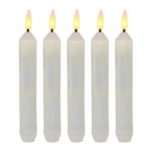 Wedding Party Decoration Candle with Holder, Party Supplier Taper Candle with holder, Led Light Taper Candles with Holder