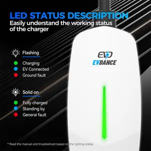 Evdance Oem 16a Snelle Draagbare Ev Auto Geweer Gen 2 Us Versie Home Oplader Station Voor Tesla