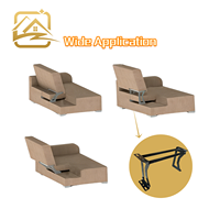 Charnière de fauteuil inclinable robuste et réglable - Mécanisme coulissant avant/arrière pour un soutien ergonomique du dossier de canapé