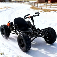 Go-Kart Todoterreno de Gasolina de Dos Tiempos, Cuatro Ruedas, para Entretenimiento, Transfronterizo, Superventas, con Capacidad de Carga de 150 kg