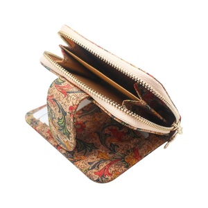 Boshiho Vegan Eco- Friendly Women Lady Purse <b>Slim</b> Zipper Design with <b>Card</b> <b>Holder</b> Coin Pocket Credit <b>Card</b> Cork Wallet - Product Image 4