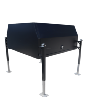 Cubierta de Aluminio Resistente para Camioneta con Soporte/Cubierta Rígida Extraíble para la Caja/Cubierta para Camioneta Todoterreno 4x4