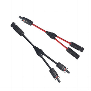 Photovoltaic <b>Connector</b> <b>Solar</b> <b>Panel</b> 2 To 1 Cable Parallel Series IP67 Waterproof DC Plug In PVC Material - Product Image 2