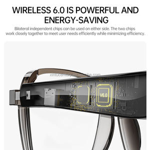 نظارات صوتية ذكية مع مساعد ذكاء اصطناعي، خفيفة الوزن، تعمل باللمس، لاسلكية بتقنية البلوتوث 6.0، مكبر صوت مزدوج، شحن مغناطيسي، إطار كامل - Product Image 5