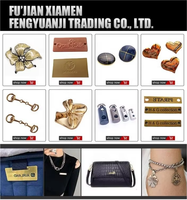 Étiquettes métalliques personnalisées en or, écologiques, imprimées numériquement, en relief 3D, durables, cousues, pour vêtements, chaussures, sacs