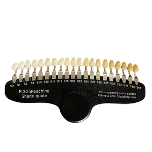Guía de colores dentales con espejo de 20 colores para blanqueamiento dental, herramienta de comparación de colores de carillas antes y después - Product Image 2