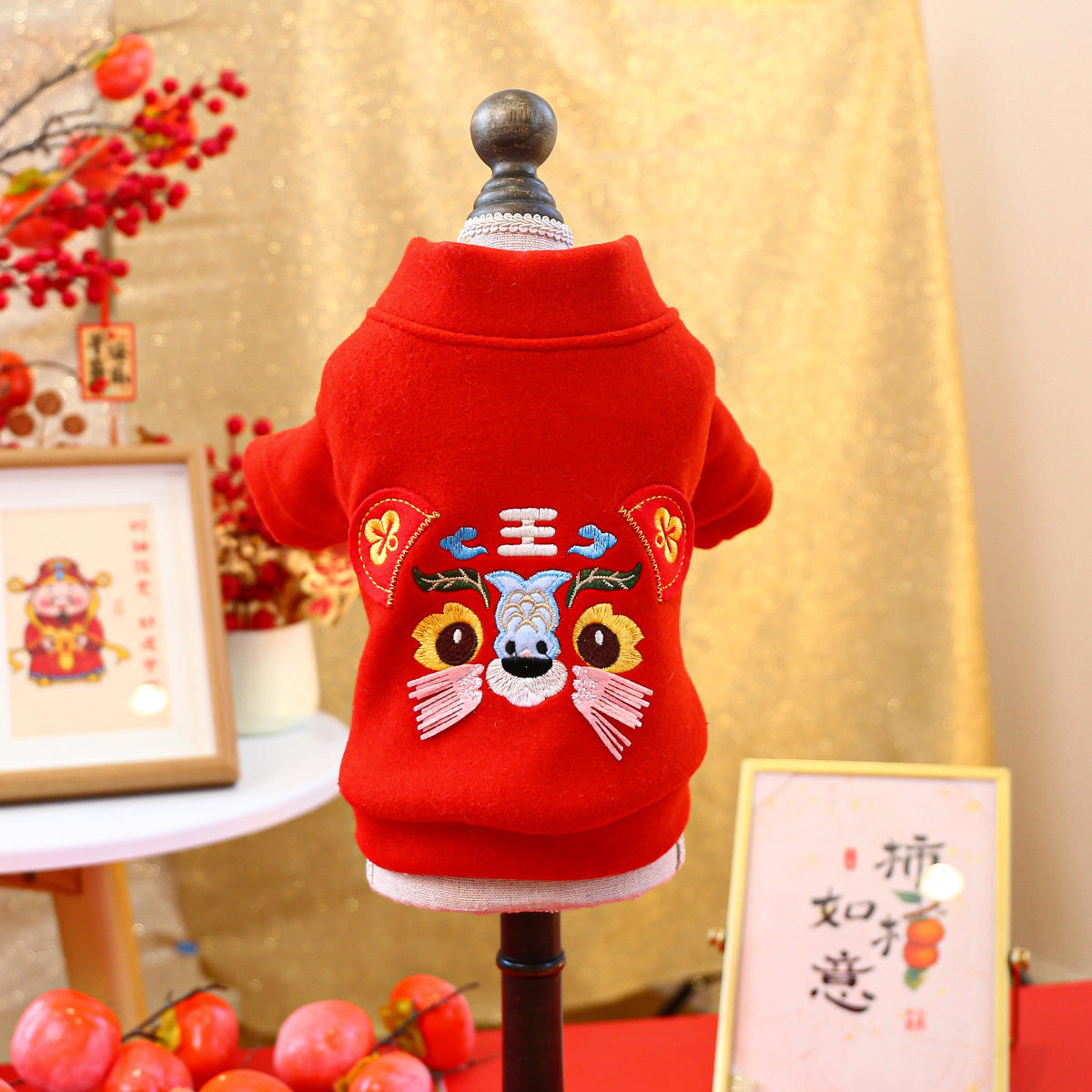 Little tiger head new year coat