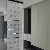 Cloison en briques de verre massif, mur d'art, cristal super blanc, vente directe d'usine, prix avantageux