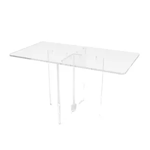 Lucite Vanity Luxury Clear Acrylic Computer desk Console wirting table