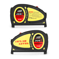 Ruban à mesurer polyvalent 5.5M Pratique Horizon Vertical Outil de diagnostic Niveau laser Mesure de ligne Niveaux laser à esprit