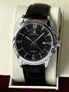 Relojes de cuarzo de moda para hombre al por mayor, correas de cuero sencillas, relojes para hombre económicos - Product Image 2