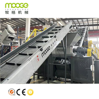 Déchiqueteuse à double arbre pour bouteilles et fûts en plastique PP, PE, HDPE, ABS, et barils creux IBC, avec contrôle automatique PLC, pour recyclage intensif