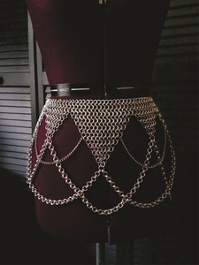 Armadura de Malla Metálica Medieval Antigua, Artículo Decorativo Rústico Metálico, Artesanía Calvin - Product Image 2