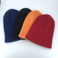 Bonnet d'hiver unisexe pour filles garçons Bonnet quotidien en tricot de coton avec écusson de manchette Arcs de camouflage Motifs à carreaux pour les sports de plein air