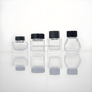 Botellas de Vidrio Redondas y Cuadradas Reutilizables al por Mayor, de 15ml, 20ml, 30ml y 60ml, con Tapa de Rosca para Almacenamiento y Empaque de Tinta - Product Image 2