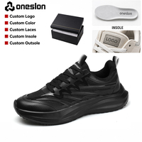 Chaussures décontractées de mode en gros ODM, baskets de course respirantes pour hommes à lacets avec logo personnalisé