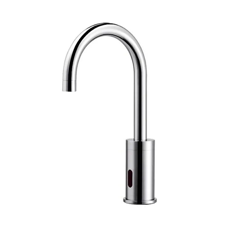 Cheap Chrome Automatic Sink Mixers Tap Brass Inductive Basin Faucet Hotel cozinha Banheiro sensor touchless torneira