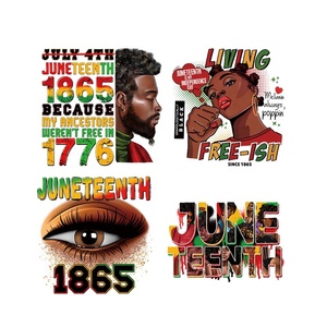 50+ New Black History Juneteenth 1865 Afro Custom Plastisol Screen <strong>Print</strong> Heat Transfer <strong>Iron</strong> <strong>on</strong> Printing Sticker for T-shirt - Product Image 4