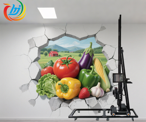 3D 5D Double Heads Vertical Mural Paper <strong>Wood</strong> Ceramic Metal UV Inkjet Wall Painting Printer <strong>Printing</strong> <strong>Machines</strong> - Product Image 1