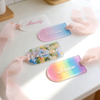 Plaques vierges en acrylique pour sublimation, étiquettes d'invitation personnalisées DIY, cartes nominatives personnalisées, étiquettes cadeaux pour décorations d'anniversaire/événements/mariages