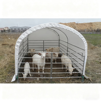 Tienda de ganado portátil y ligera, tiendas de campaña para animales, cúpula, valla para caballos, cobertizo de Control de granja para refugio avícola