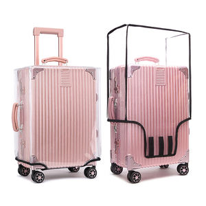 UOO Bagage à main de petite taille, étanche à la poussière, transparent, <span class=keywords><strong>organisateur</strong></span> de voyage, chariot en PVC, <span class=keywords><strong>housse</strong></span> de <span class=keywords><strong>valise</strong></span> pour bagages - Product Image 1