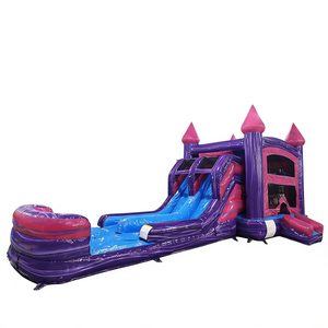 <span class=keywords><strong>Castillo</strong></span> Inflable Combinado, <span class=keywords><strong>Castillo</strong></span> Hinchable de PVC Resistente con Tobogán y Red de Seguridad para Fiestas Infantiles, Juegos en el Patio Trasero, Alquiler Comercial - Product Image 5
