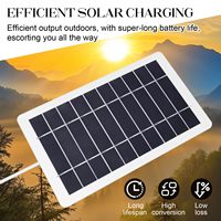 Panel Solar Portátil AIsmartLink, Versátil, Eficiente y Duradero, 5V2W, Panel de Carga de Emergencia de Silicio Monocristalino