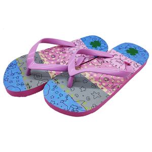 Wholesale Custom Logo Children's Rubber Slippers Lovely Design Anti-Skid Toddler Flip Flops - Product Image 1