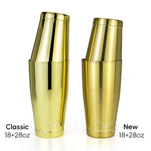 Coctelera Boston Elegante de Acero Inoxidable 304 con Superficie Cepillada, 850/550 ml (28+18 oz), para Barman, para Mezclar Bebidas y Cócteles - Product Image 2