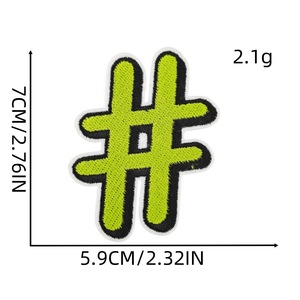 New Arrival Laser Cut Iron <b>On</b> All The Time Fabric Patches Mixed Colors <b>Letter</b> Slogan Cartoon Pattern Embroidery Patch - Product Image 4