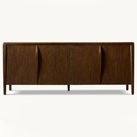Mobilier design rétro de salon premium Buffets en bois de noyer naturel Armoires de buffet