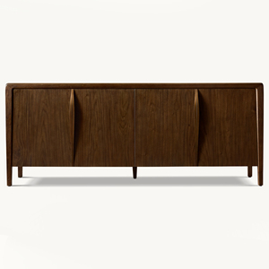 <span class=keywords><strong>Credenze</strong></span> e Buffet di Design Retrò Premium per <span class=keywords><strong>Soggiorno</strong></span> in Legno di Noce Naturale - Product Image 4