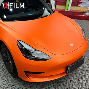 Venta al por mayor 1,52*17m sin burbujas de aire Super estirable naranja mate vinilo coche envoltura cuerpo completo mate <span class=keywords><strong>carreras</strong></span> naranja envoltura coche vinilo - Product Image 2