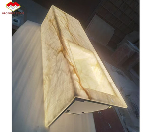 Tavolo da caffè fotoelettrico a LED in <span class=keywords><strong>marmo</strong></span> di cristallo traslucido isola <span class=keywords><strong>cucina</strong></span> dell'era glaciale retroilluminazione in <span class=keywords><strong>marmo</strong></span> <span class=keywords><strong>bianco</strong></span> per tavolino - Product Image 4